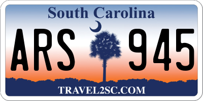 SC license plate ARS945