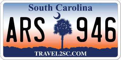 SC license plate ARS946