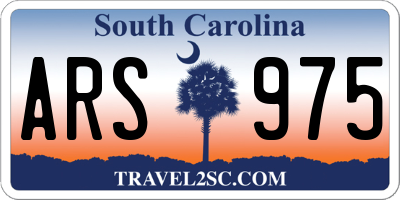 SC license plate ARS975