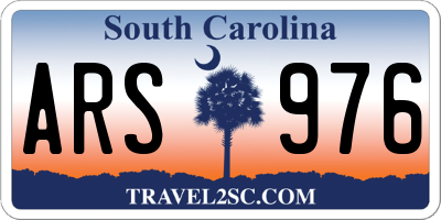 SC license plate ARS976
