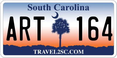 SC license plate ART164