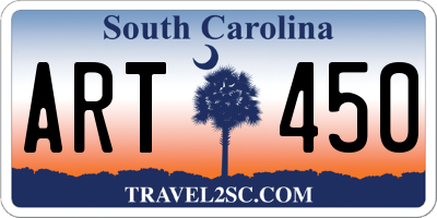SC license plate ART450
