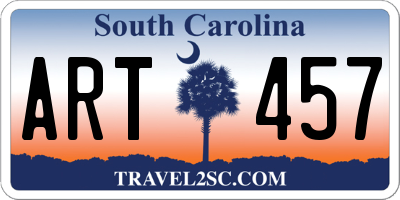 SC license plate ART457