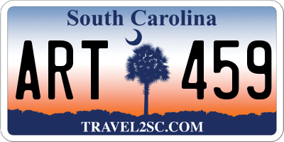 SC license plate ART459