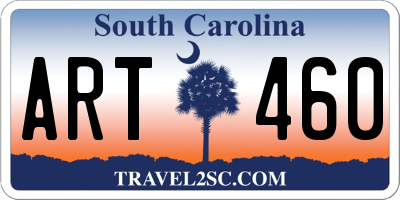 SC license plate ART460