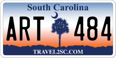SC license plate ART484