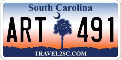 SC license plate ART491