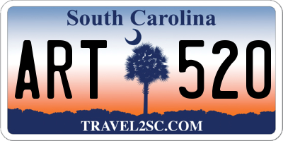 SC license plate ART520