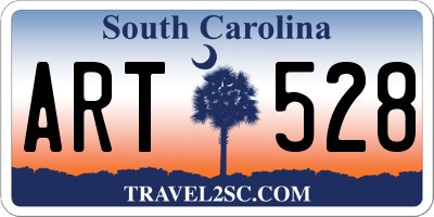 SC license plate ART528
