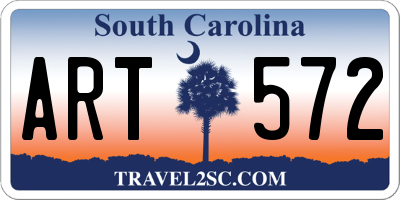 SC license plate ART572