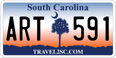 SC license plate ART591