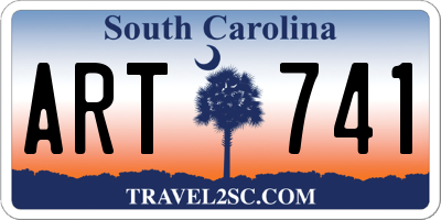 SC license plate ART741