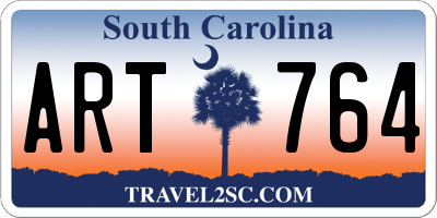 SC license plate ART764