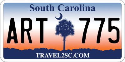 SC license plate ART775