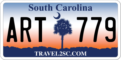SC license plate ART779