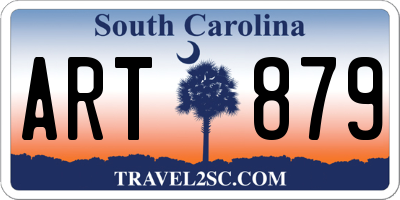 SC license plate ART879