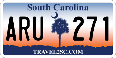 SC license plate ARU271