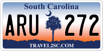 SC license plate ARU272
