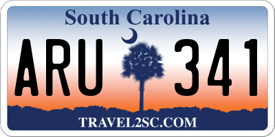 SC license plate ARU341