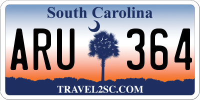SC license plate ARU364