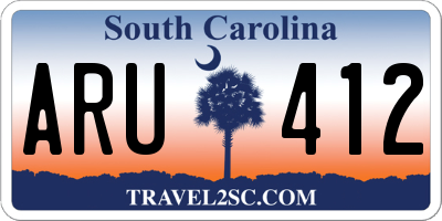 SC license plate ARU412