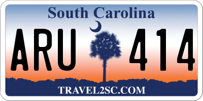 SC license plate ARU414