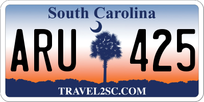 SC license plate ARU425