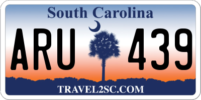 SC license plate ARU439