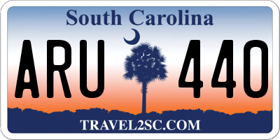 SC license plate ARU440