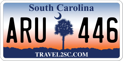 SC license plate ARU446