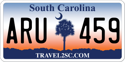SC license plate ARU459