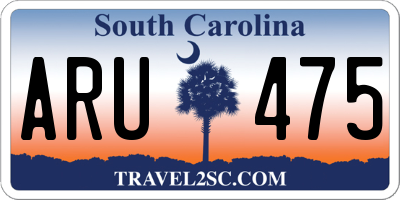 SC license plate ARU475