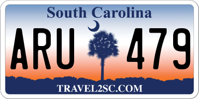 SC license plate ARU479