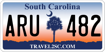 SC license plate ARU482