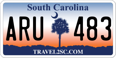 SC license plate ARU483