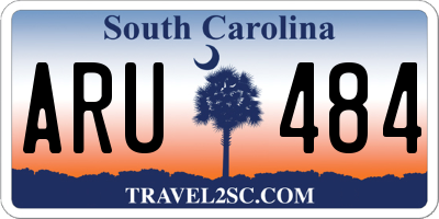 SC license plate ARU484