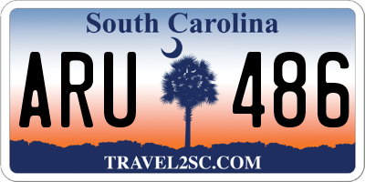SC license plate ARU486