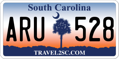 SC license plate ARU528