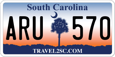SC license plate ARU570