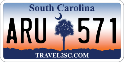 SC license plate ARU571