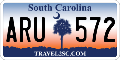 SC license plate ARU572