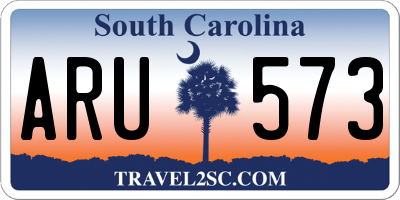 SC license plate ARU573