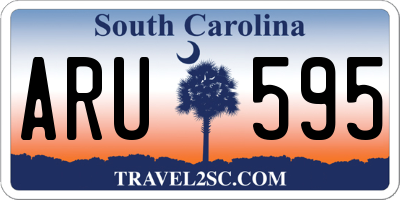 SC license plate ARU595
