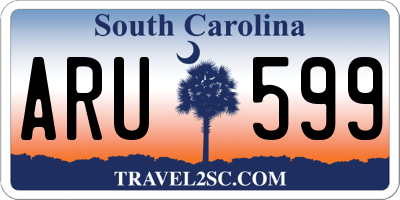 SC license plate ARU599