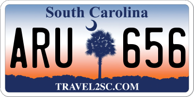 SC license plate ARU656