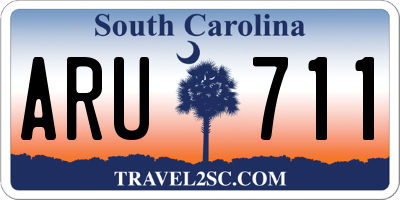 SC license plate ARU711
