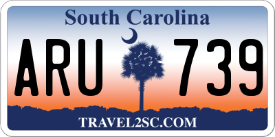SC license plate ARU739