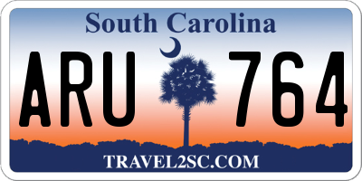 SC license plate ARU764