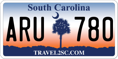 SC license plate ARU780
