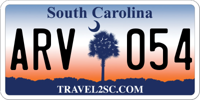 SC license plate ARV054